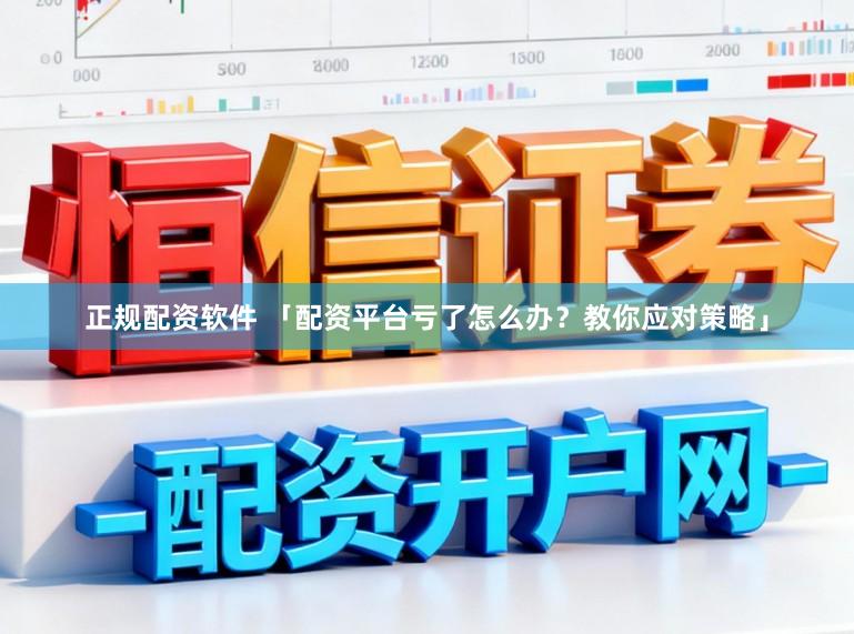 正规配资软件 「配资平台亏了怎么办？教你应对策略」