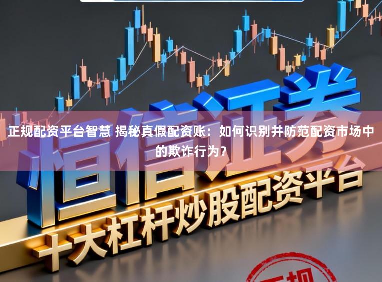 正规配资平台智慧 揭秘真假配资账：如何识别并防范配资市场中的欺诈行为？
